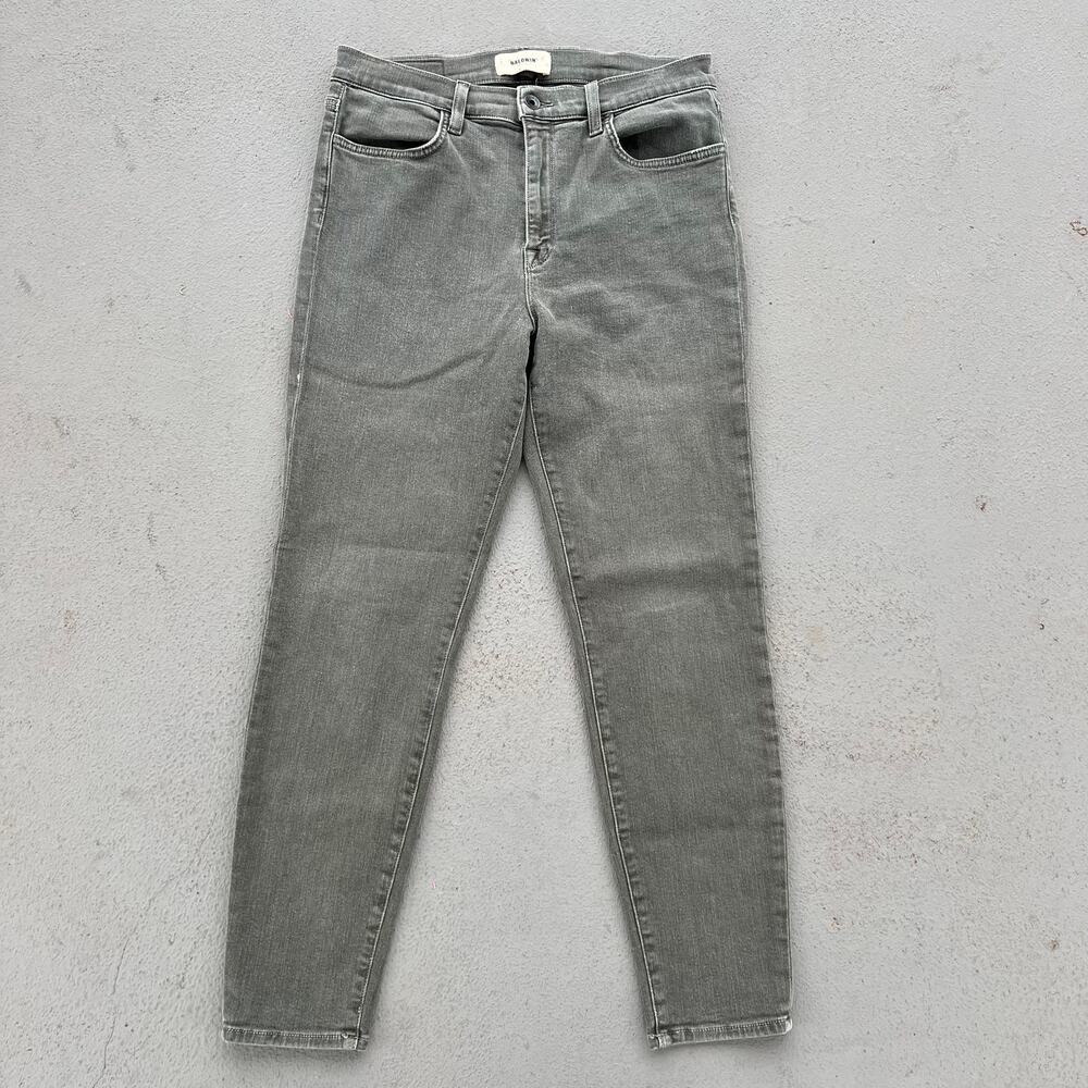 Baldwin Kansas City The Rivington Skinny Crop Jeans Gray Size 31